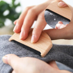 Wooden Clothing Care Anti Pilling Manual Sweater Brush Easy To Use At Home Lint Remover Fabric Comb Easy To Clean Blurry Trimmer