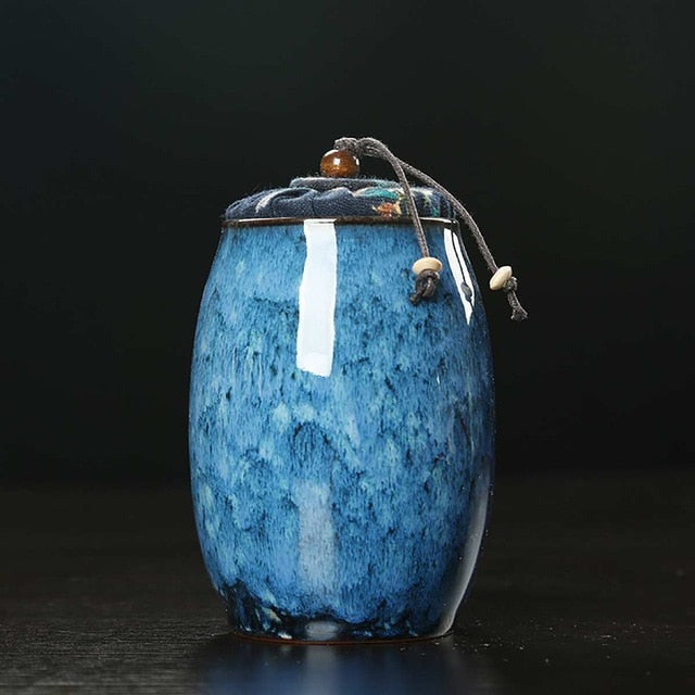 Ice Glaze Cremation Urns Funeral Keepsake Pet Dog Cat Cremation Urn Birds Mouse Ashes Casket Columbarium Pets Memory 8.3*13.3CM