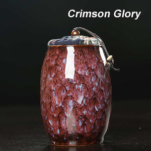 Ice Glaze Cremation Urns Funeral Keepsake Pet Dog Cat Cremation Urn Birds Mouse Ashes Casket Columbarium Pets Memory 8.3*13.3CM