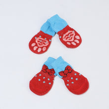 Load image into Gallery viewer, Anti-Slip Pet Dog Socks Knit Socks Small Cat Dogs Winter Socks Chihuahua Thick Warm Paw Protector Dog Socks Booties Accessories
